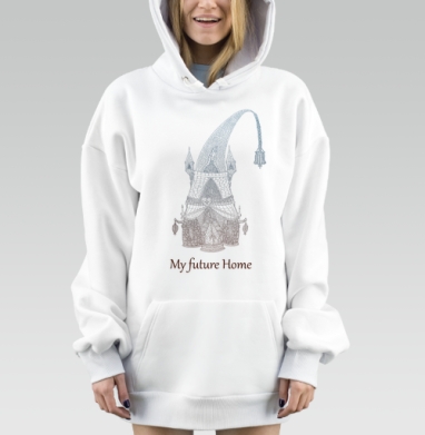 My future home / Мой будущий дом, Hoodie Mjhigh Dig, оверсайз, утепленная