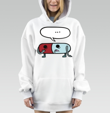 Недоумевающая пилюля, Hoodie Mjhigh Dig, оверсайз, утепленная