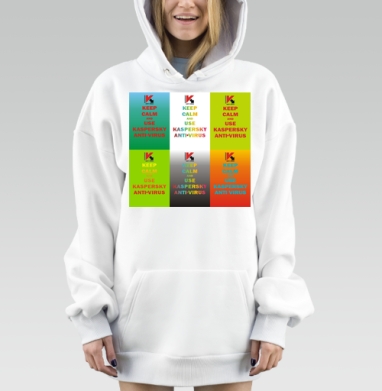Плакаты KEEP CALM с логотипом Kaspersky, Hoodie Mjhigh Dig, оверсайз, утепленная