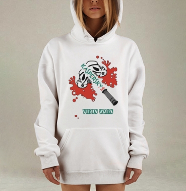 virus wars / Вирусные войны, Hoodie Mjhigh Dig, оверсайз, утепленная