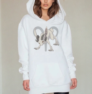 Зайки Зодиака Овен, Hoodie Mjhigh Dig, оверсайз, утепленная