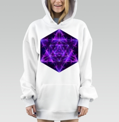 Алхимический Куб Метатрона Меркаба светящаяся фигура, Hoodie Mjhigh Dig, оверсайз, утепленная