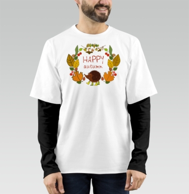 Happy Happy Autumn / Самая счастливая осень, Футболка мужская лонгслив OneOne