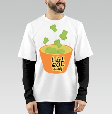 take eat easy 3 / Ешь легко 3 - Магазин футболок anplastes - Дизайнерские принты
