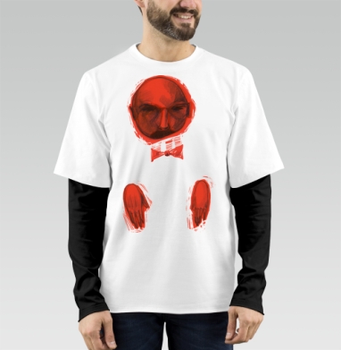 Усатый, Футболка мужская лонгслив OneOne