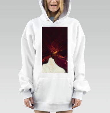 Бордовый Свет Энергия Взрыв, Hoodie Mjhigh Dig, оверсайз, утепленная