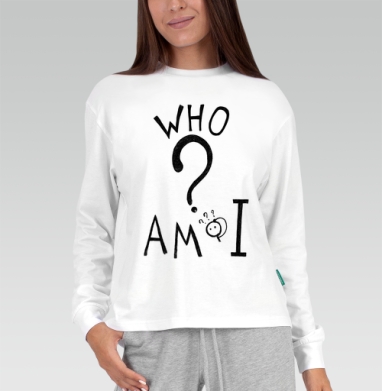 Вдохновляющий арт-постер «WHO AM I?» для саморазмышлений - Магазин футболок Shinko - Дизайнерские принты