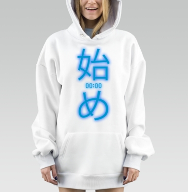 Неоновое Японское Начало Свежей Жизни 00 00, Hoodie Mjhigh Dig, оверсайз, утепленная