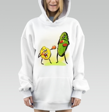 Борьба Огурчик Лимончик Спортивная Сцена, Hoodie Mjhigh Dig, оверсайз, утепленная