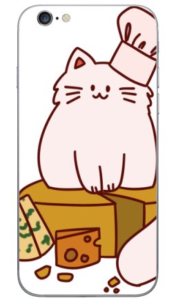 Кот-повар на сырном троне с баночкой КОТОРГЕТИК - Виниловые наклейки на iPhone 6, 6s - купить в Москве, страница 7