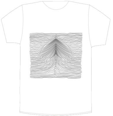 Ироничный арт с жестом в стиле Joy Division - Своя футболка белая A5 (15 x 20 см)