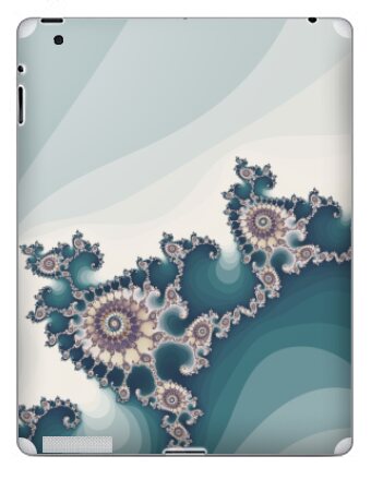Бирюзовый фрактал - Наклейки на iPad, страница 6