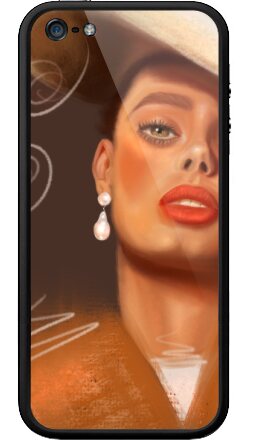 Современный цифровой портрет в тёплых тонах - Бампер на iPhone 5, 5S, страница 5