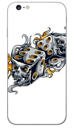 Дизайн с огненными костями — Игры со смертью - Виниловые наклейки на iPhone 6 plus - купить в Москве, страница 5