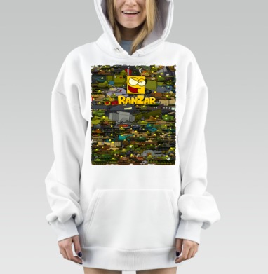 Мультяшный танковый бой с юмором на зеленом фоне, Hoodie Mjhigh Dig, оверсайз, утепленная