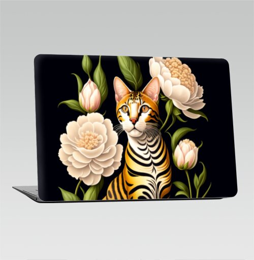 Бенгальский кот и пионы - Наклейки на 2010-2017 – Macbook Air, страница 4
