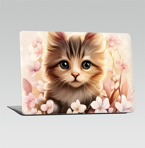 Милый котёнок и цветы - Наклейки на 2010-2017 – Macbook Air, страница 4