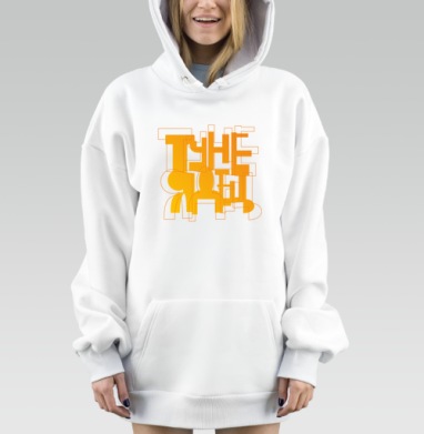 Оранжевый текстовый арт с силуэтом женщины крысиная леди, Hoodie Mjhigh Dig, оверсайз, утепленная