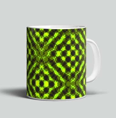 Абстрактный геометрический узор в зеленых тонах - Магазин футболок lovender - Дизайнерские принты