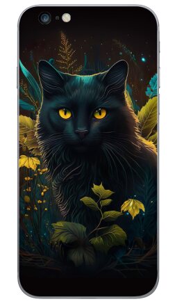 Магический портрет черной кошки в ночном лесу - Виниловые наклейки на iPhone 6 plus - купить в Москве, страница 3