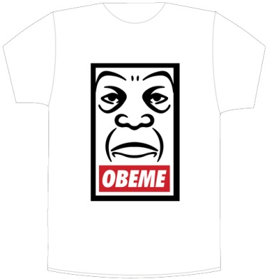 Машап OBEME – Ироничный Стрит-Арт Постер - Своя футболка белая A3 (30 x 40 см)