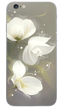 Цифровая картина с нежными парящими цветами - Виниловые наклейки на iPhone 6, 6s - купить в Москве, страница 3