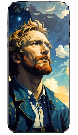Грустный Винсент - Виниловые наклейки на iPhone 5 - купить в Москве