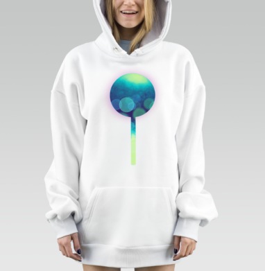 Светлая ракетка для настольного тенниса с эффектом боке, Hoodie Mjhigh Dig, оверсайз, утепленная