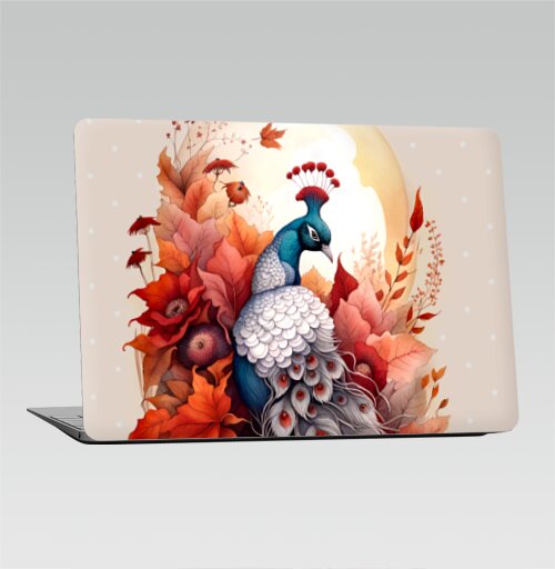 Павлин под луной - Наклейки на 2010-2017 – Macbook Air