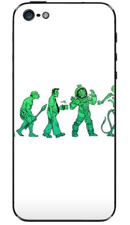 Марш прогресса с Чужим — ироничный принт - Виниловые наклейки на iPhone 5 - купить в Москве, страница 3