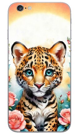 Милый детеныш ягуара в саду роз - Виниловые наклейки на iPhone 6, 6s - купить в Москве, страница 2