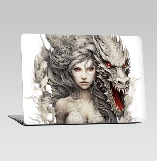 Аллегорический портрет женщины и дракона - Наклейки на 2010-2017 – Macbook Air, страница 9