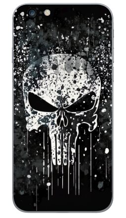Мрачный гранж-логотип Карателя с эффектом капель - Виниловые наклейки на iPhone 6 plus - купить в Москве, страница 2