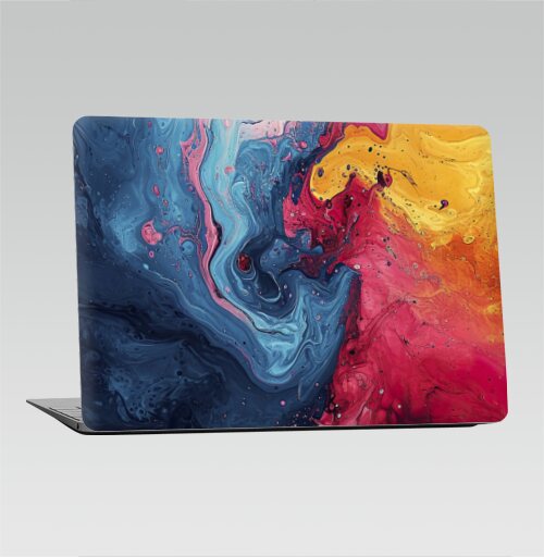 Энергия Цвета: Абстрактный Взрыв Краски Fluid Art - Наклейки на 2010-2017 – Macbook Air, страница 2