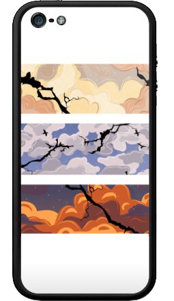 Облака и трещины: символ перемен в небе - Бампер на iPhone 5, 5S, страница 2