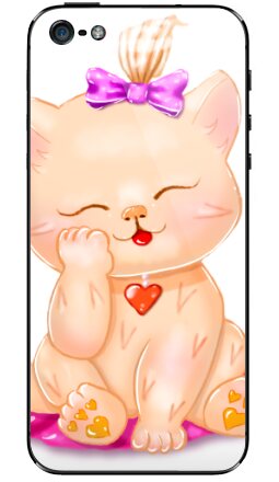 Милая киска котенок - Виниловые наклейки на iPhone 5 - купить в Москве, страница 2