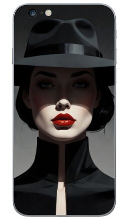 Нуар девушка - Виниловые наклейки на iPhone 6 plus - купить в Москве