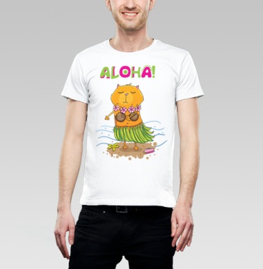 Aloha! / Алоха!, Футболка мужская Base белая