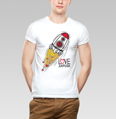 Love-запуск, Футболка мужская Base белая