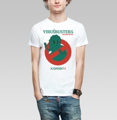 virusbusters / Охотники за вирусами, Футболка мужская Base белая