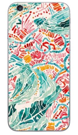 Абстракция. Лес - Виниловые наклейки на iPhone 6, 6s - купить в Москве