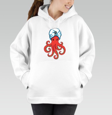 Mystic Octopus / Мистический Осьминог в тюрбане как восточного мудреца мистика - Магазин футболок Paprik - Дизайнерские принты