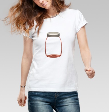 Jar (Живая Азбука), Футболка женская белая 180гр