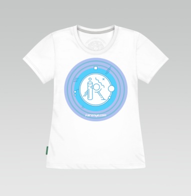 VARENYE T-SHIRT LETTER R / ФУТБОЛКА ВАРЕНЬЕ С БУКВОЙ R, Футболка женская белая 180гр