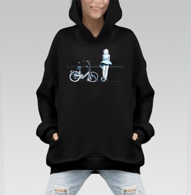 Счастье - Hoodie Mono, черная, оверсайз, утепленная, страница 4