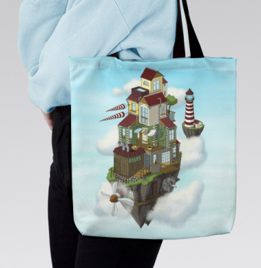 Flying house - Funny T-Shirts For Cheerful Life
