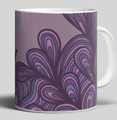 Purple Swirls - Магазин футболок fruestig - Дизайнерские принты