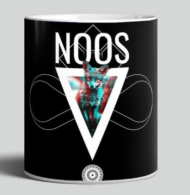 NOOS Лиса с мистическим 3D эффектом и символами - Магазин футболок MLGNLG - Дизайнерские принты