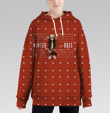 В лесу басилась ёлочка, Hoodie Long Oversize 3D