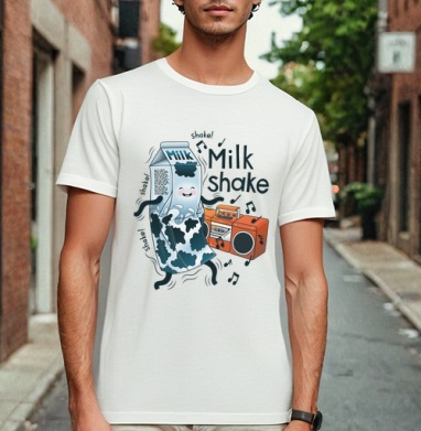 MilkShake!, Футболка мужская Base белая